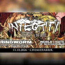 Integrity + Ringworm + World I Hate — Chemiefabrik Dresden, Drážďany