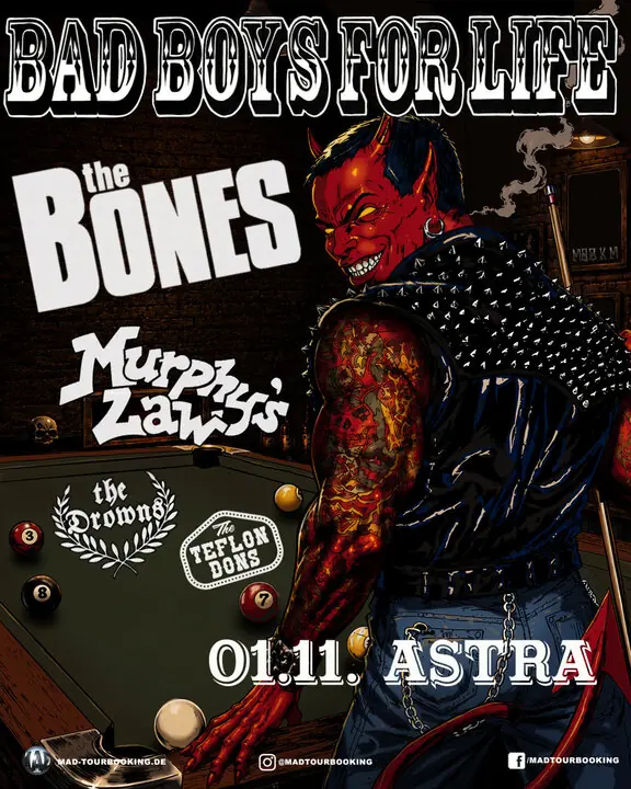 THE BONES MURPHY'S LAW — Astra Kulturhaus, Berlin
