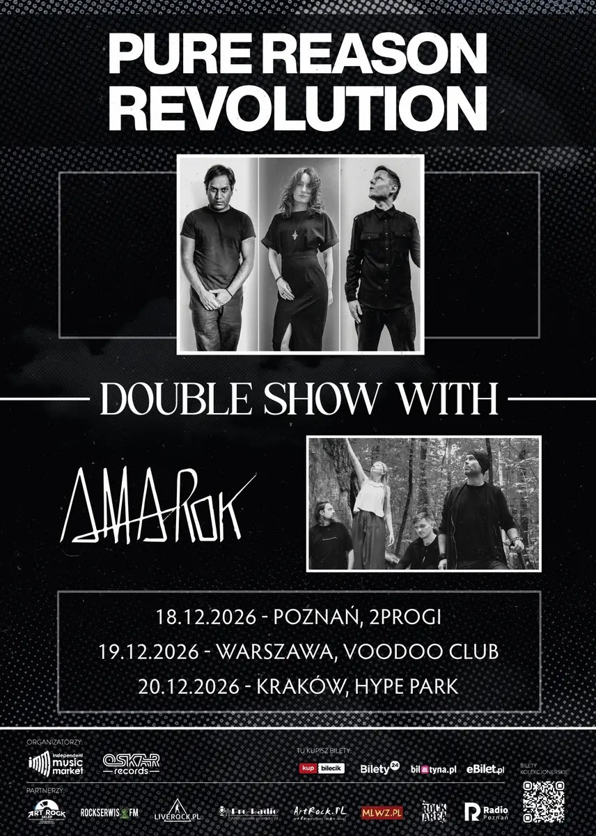 Pure Reason Revolution - Double Show with Amarok - 20.12.2026 – Kraków, Hype Park — Hype Park, Kraków