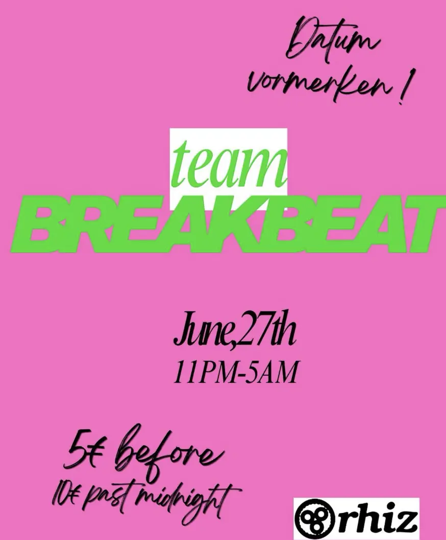 team breakbeat — Rhiz, Vídeň