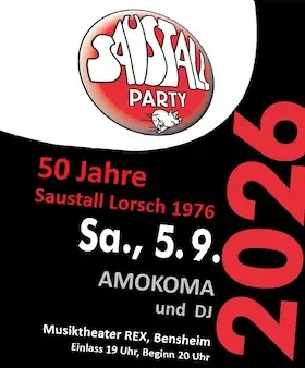 Saustall Party s Amokoma a DJ - 50 let Saustall Lorsch 1976