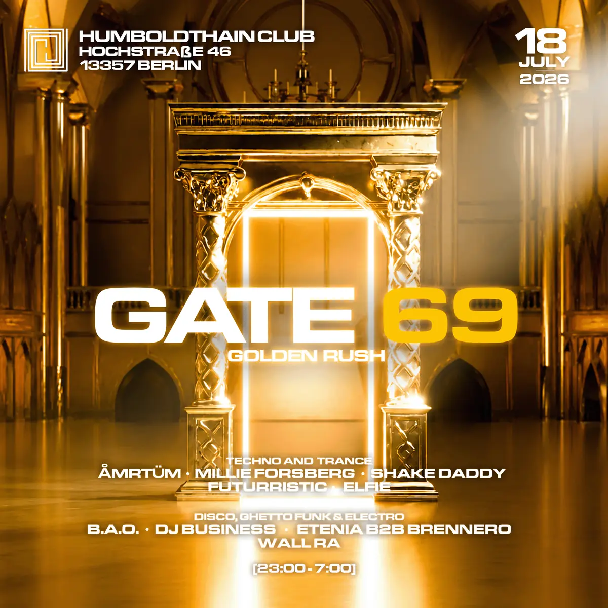 GATE 69 - Golden Rush z ÅMRTÜM, Millie Forsberg i innymi — Berlin