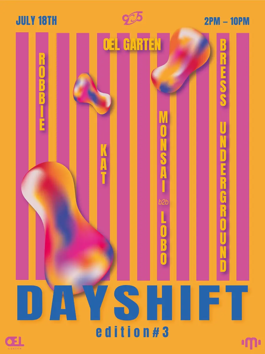 DAYSHIFT #3: ŒL Garten - Bress Underground, Robbie K, Kat_Es, Monsai, LOBO — ÆDEN x MARMORBAR: Fields & Spaces, Berlin
