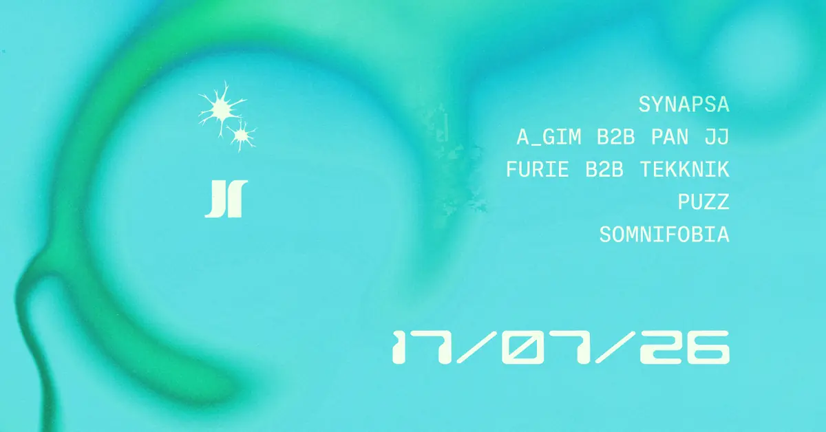 J1 - SYNAPSA: A_GIM b2b Pan JJ, Furie b2b Tekknik, PUZZ, somnifobia — Jasna 1, Варшава