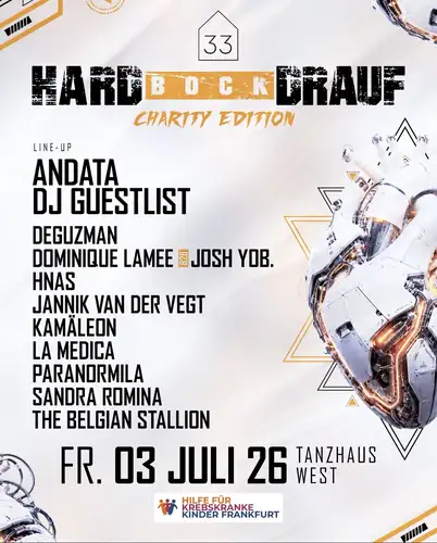 Hard Bock DRAUF zaprasza HAUS33 Charity Edition