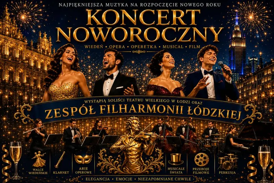 Koncert Noworoczny – Od Straussa aż po największe przeboje filmowe — Ursynowskie Centrum Kultury „Alternatywy” w Warszawie, Warszawa