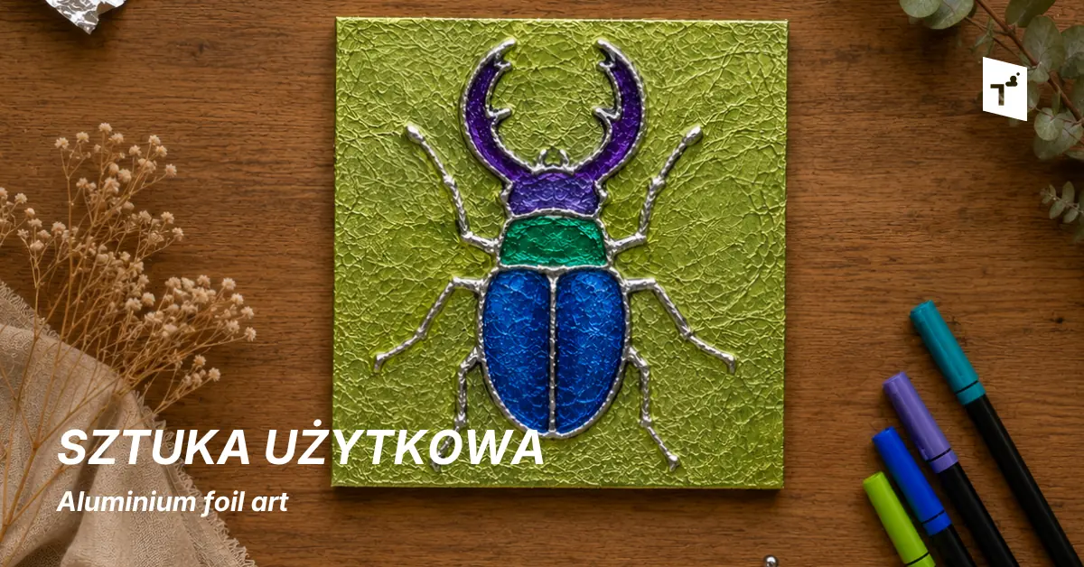 Užitné umění: Aluminium foil art — Centrum současného umění „Znaki Czasu" v Touni, Toruň