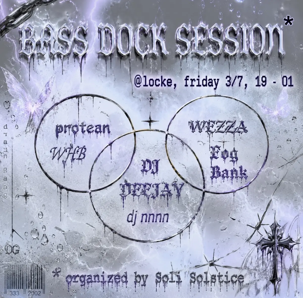 BASS DOCK SESSION with protean; WHB; Dj Deejay, Dj nnnn, WEZZA & Fog Bank — Locke, Hamburg