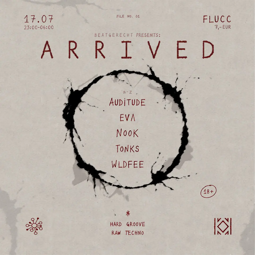 Beatgerecht presents - Arrived — FLUCC, Wien