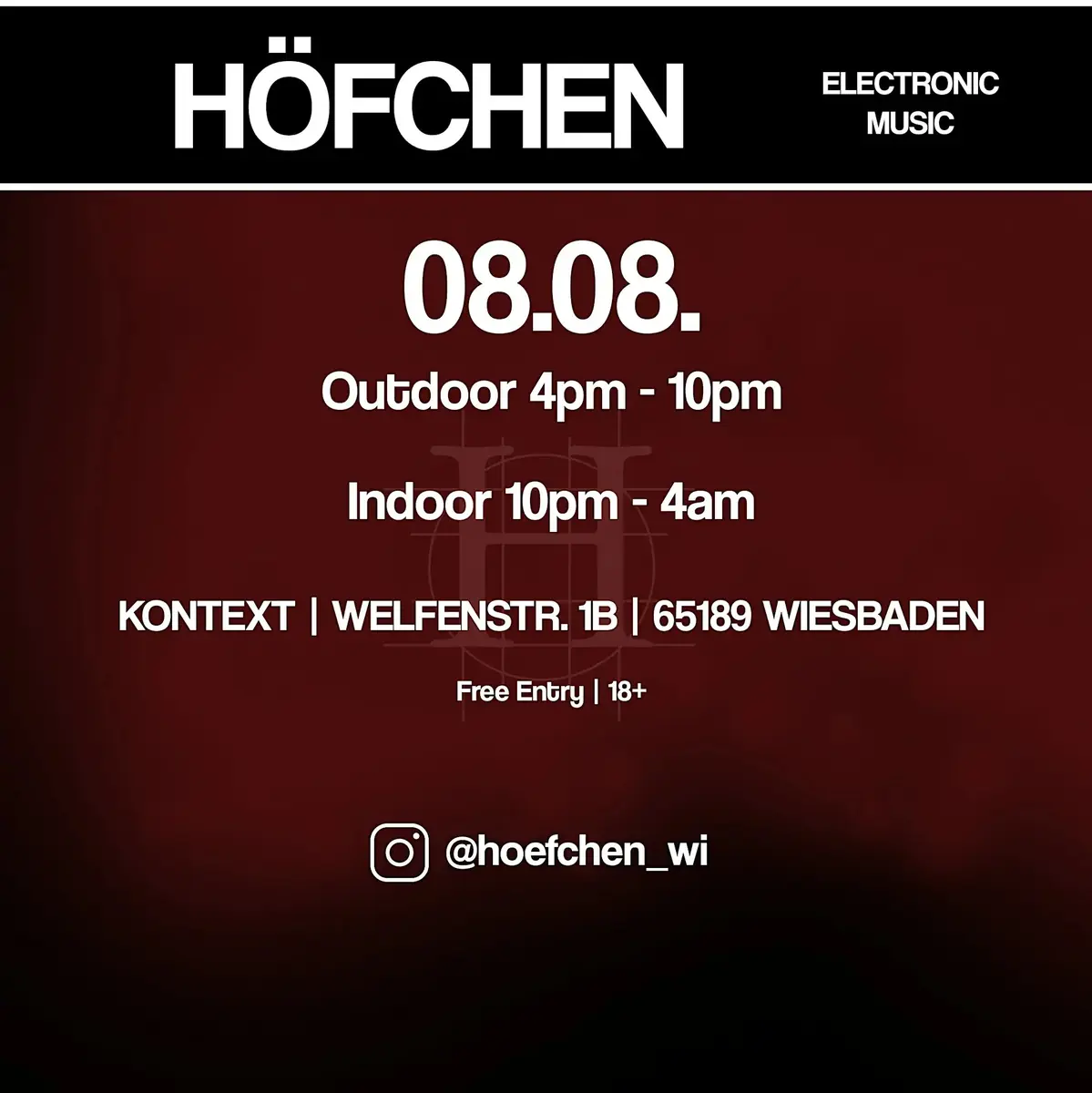 Höfchen at Kontext - Opening Party - Electronic Music — Kontext Wiesbaden, Frankfurt