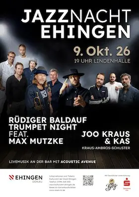 JAZZNACHT EHINGEN 2026 — Lindenhalle, Ehingen