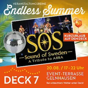 Sound of Sweden - A Tribute to ABBA meets Summertime auf dem Deck 7 — Warehouse Seven, Gelnhausen