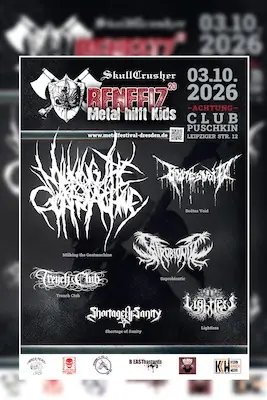 Benefiz Metal hilft Kids 20 — Club Puschkin, Dresden