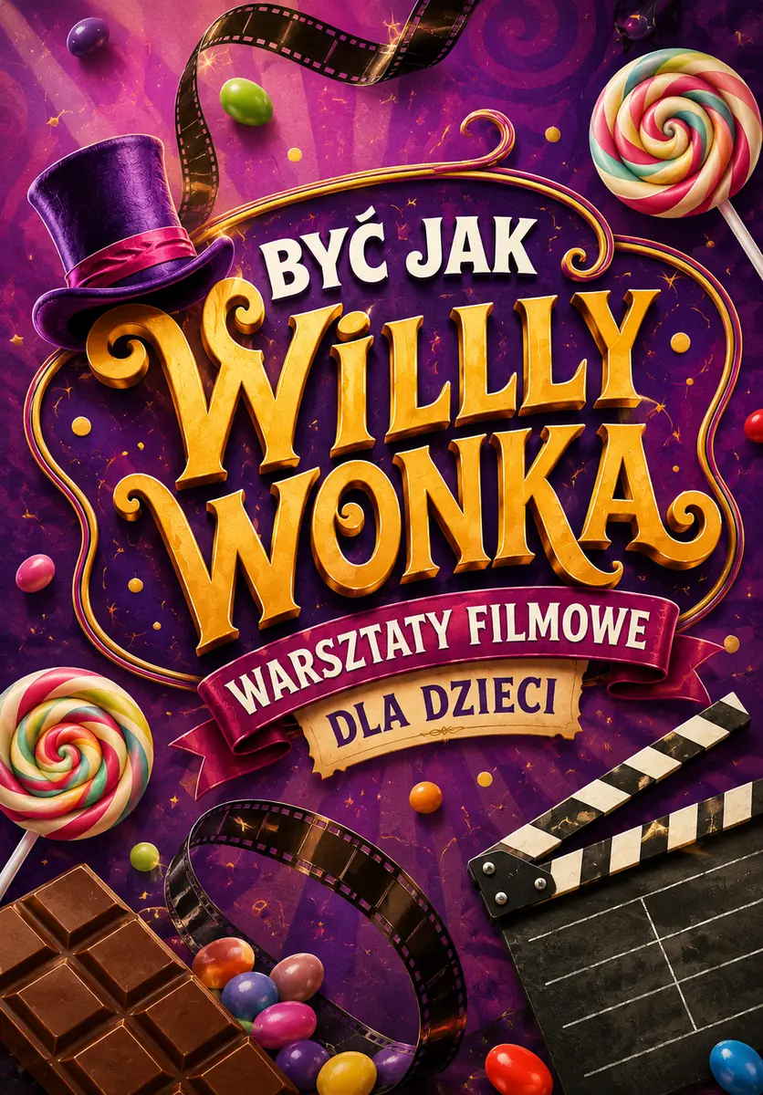 Być jak Willy Wonka: warsztaty filmowe dla dzieci — Centrum Sztuki Współczesnej „Znaki Czasu”, Toruń