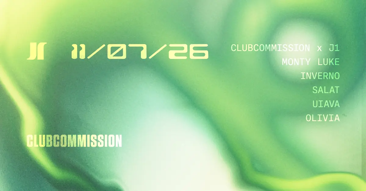 J1 x Clubcommission: Monty Luke, INVERNO, Salat, uiava, Olivia — Jasna 1, Warszawa