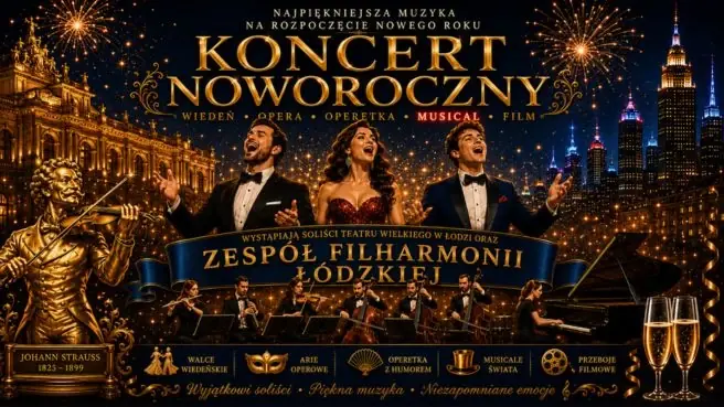 Koncert Noworoczny - Od Straussa aż po największe przeboje filmowe — Ursynowskie Centrum Kultury "Alternatywy", Warszawa