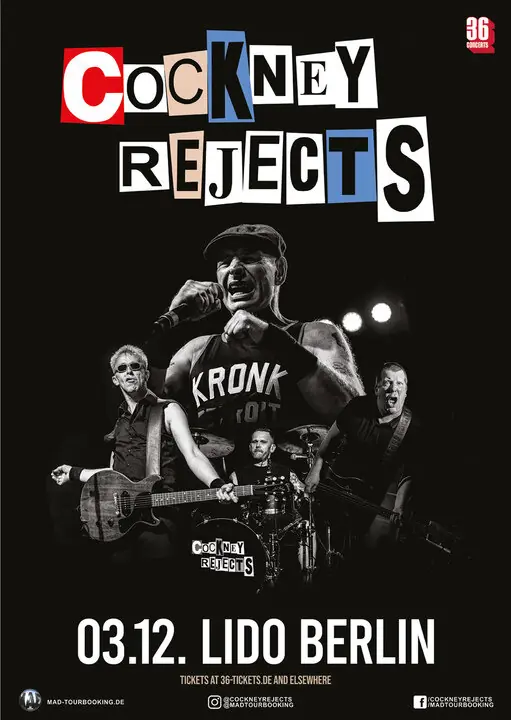 COCKNEY REJECTS — Lido, Берлін