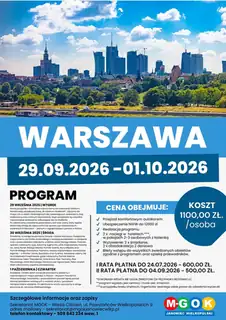 TŘÍDENNÍ VÝLET DO VARŠAVY / 29.09.2026 - 01.10.2026