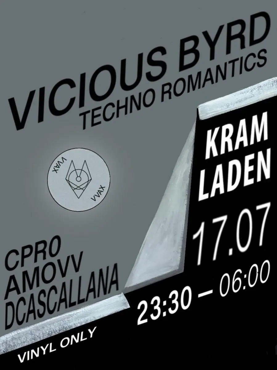 VVAX - Vinyl Only Techno - The last one before summer break — Kramladen, Wiedeń