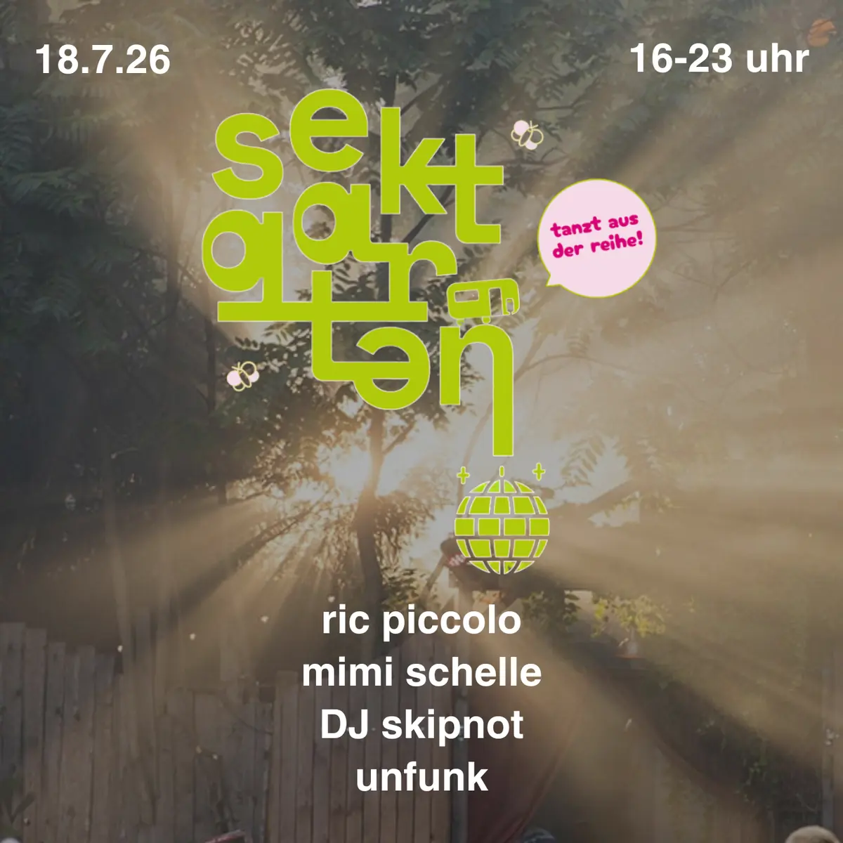 ://sektgarten tanzt aus der reihe 2.0 by Insel der Jugend — ://about blank, Berlin