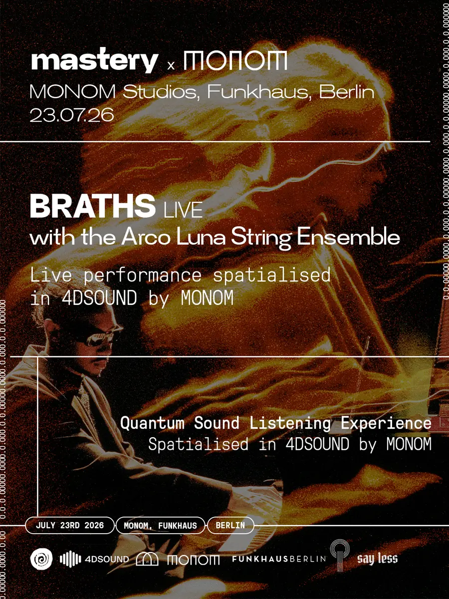 Braths live mit dem Streichensemble Arco Luna — MONOM, Berlin