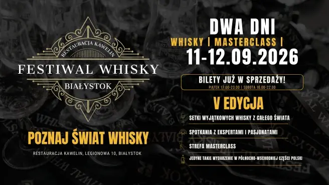 Whisky-Festival Białystok 2026 — Restauracja Kawelin, Bialystok