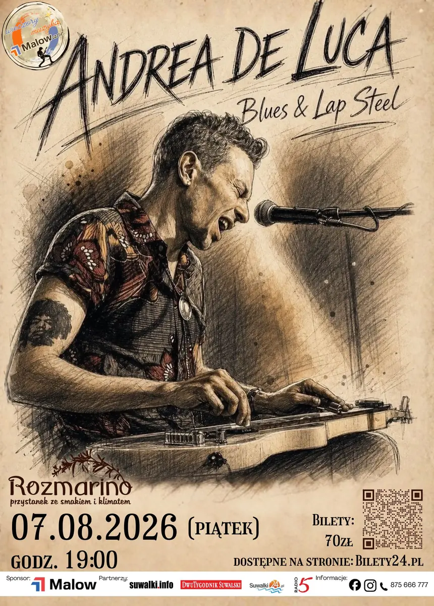 ANDREA DE LUCA BAND — Rozmarino Przystanek ze Smakiem i Klimatem, Suwałki