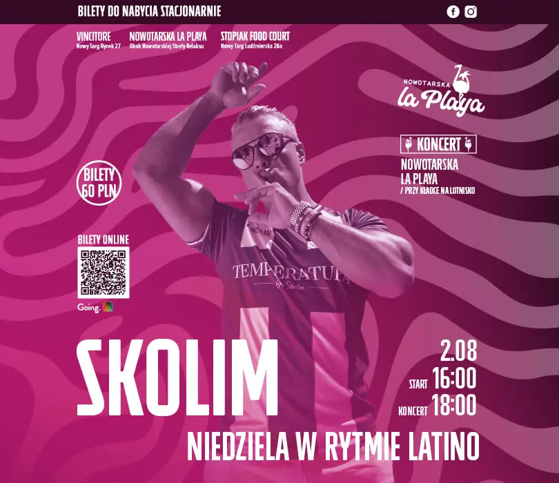 SKOLIM - воскресенье в ритме латино Nowotarska La Playa — Nowotarska La Playa, Nowy Targ