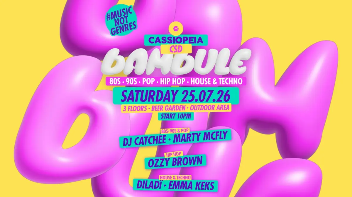 CSD Bambule (House & Techno, 80s, 90s, Pop, Hip Hop) — Cassiopeia, Berlin