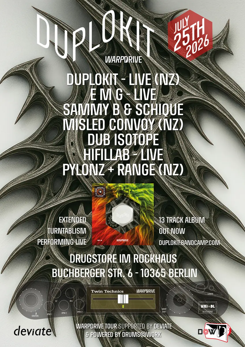 Duplokit - Warpdrive Tour — Drugstore im Rockhaus, Берлін