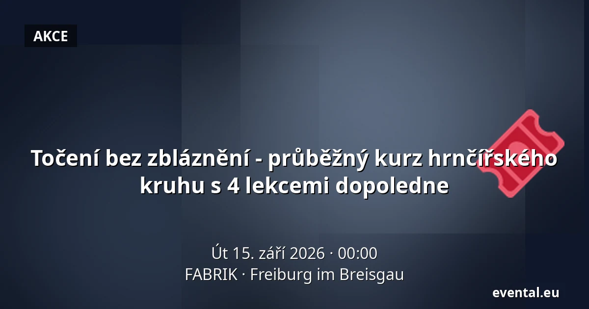 Točení bez zbláznění - průběžný kurz hrnčířského kruhu s 4 lekcemi dopoledne — FABRIK, Freiburg im Breisgau