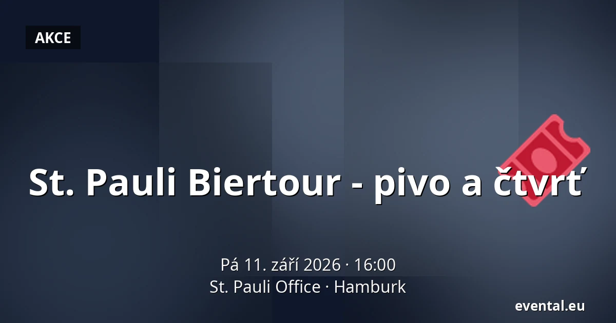 St. Pauli Biertour - pivo a čtvrť — St. Pauli Office, Hamburk