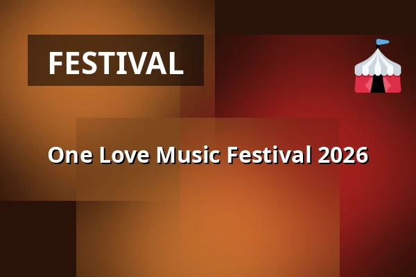 One Love Music Festival 2026 — Hala Stulecia, Vratislav