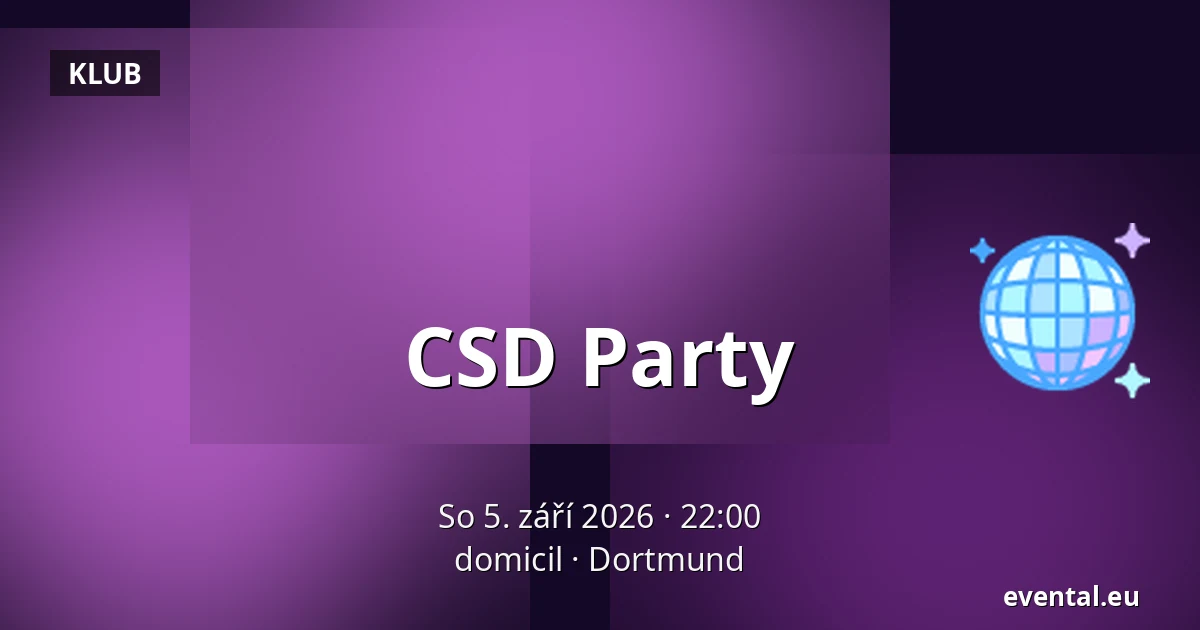 CSD Party — domicil, Dortmund