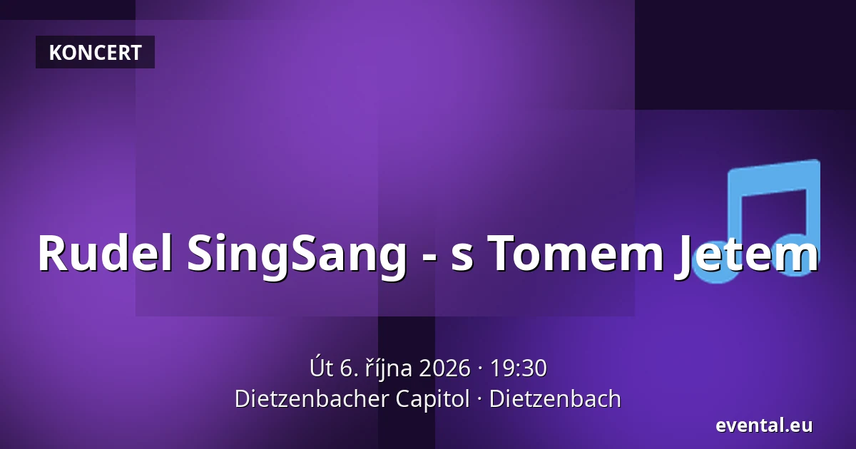 Rudel SingSang - s Tomem Jetem — Dietzenbacher Capitol, Dietzenbach