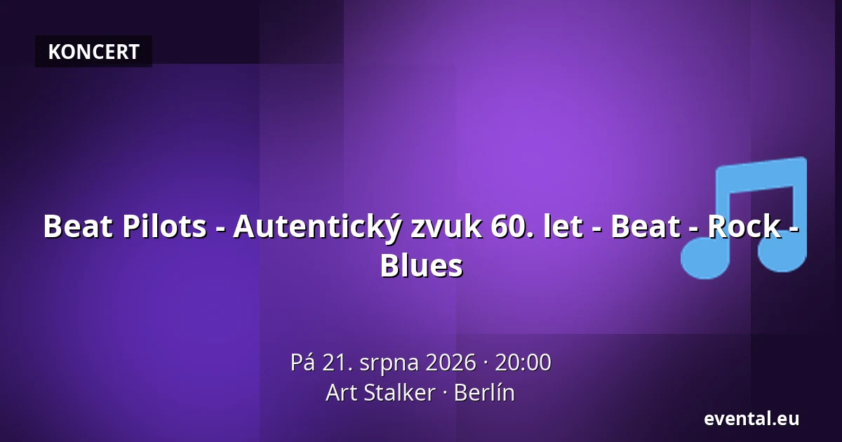 Beat Pilots - Autentický zvuk 60. let - Beat - Rock - Blues — Art Stalker, Berlín