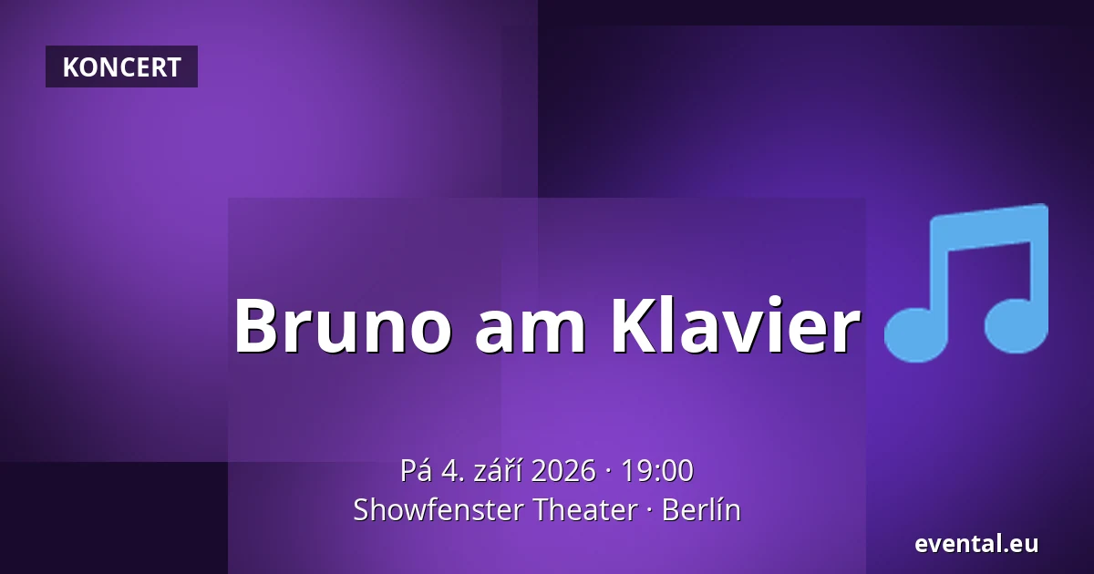 Bruno am Klavier — Showfenster Theater, Berlín