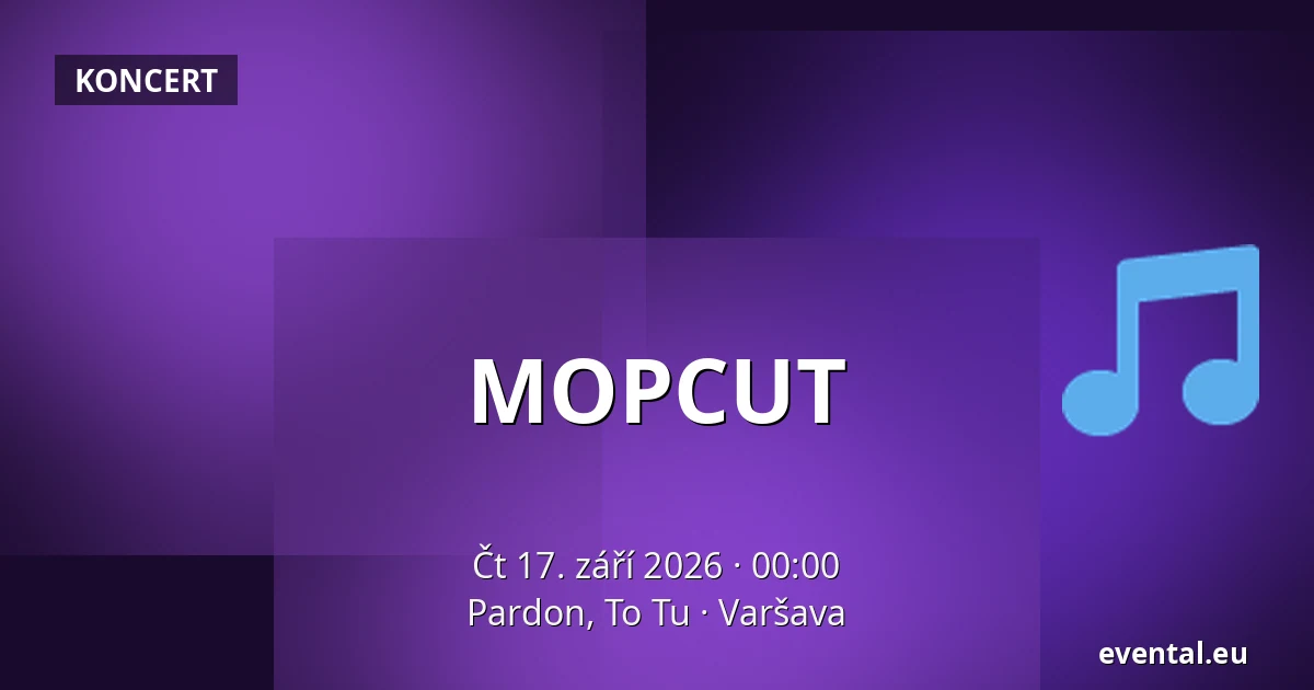 MOPCUT — Pardon, To Tu, Varšava