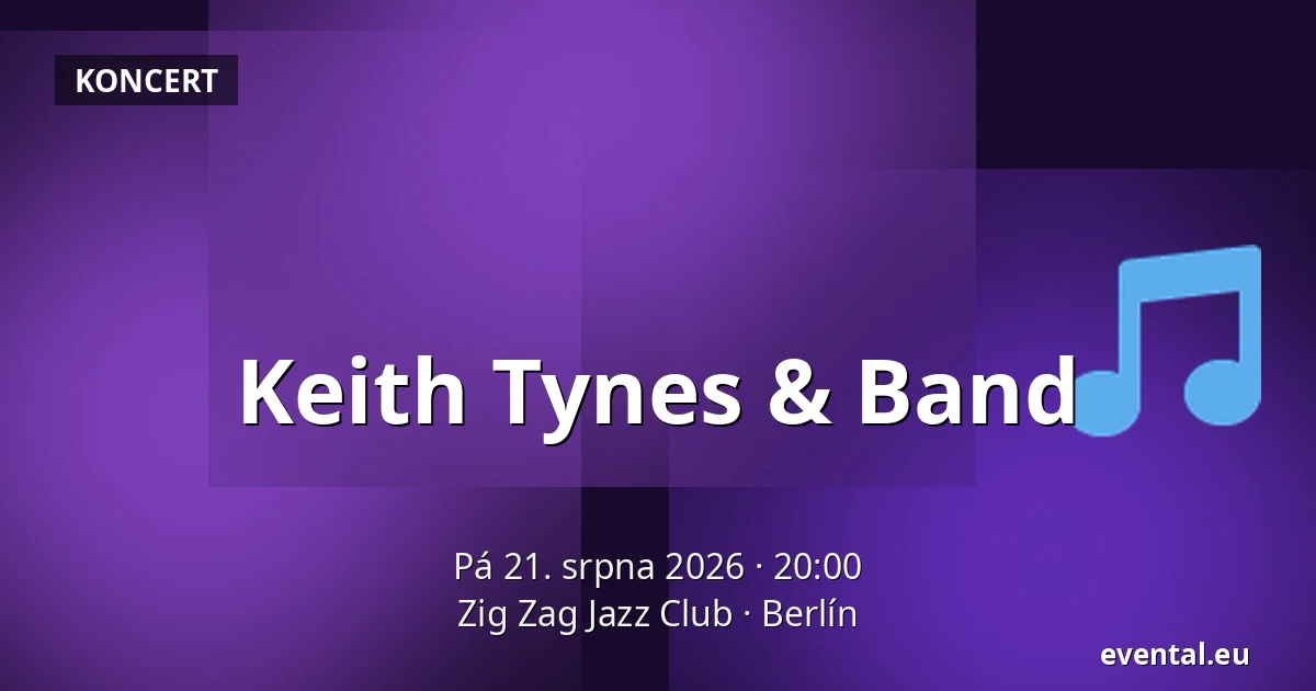 Keith Tynes & Band — Zig Zag Jazz Club, Berlín