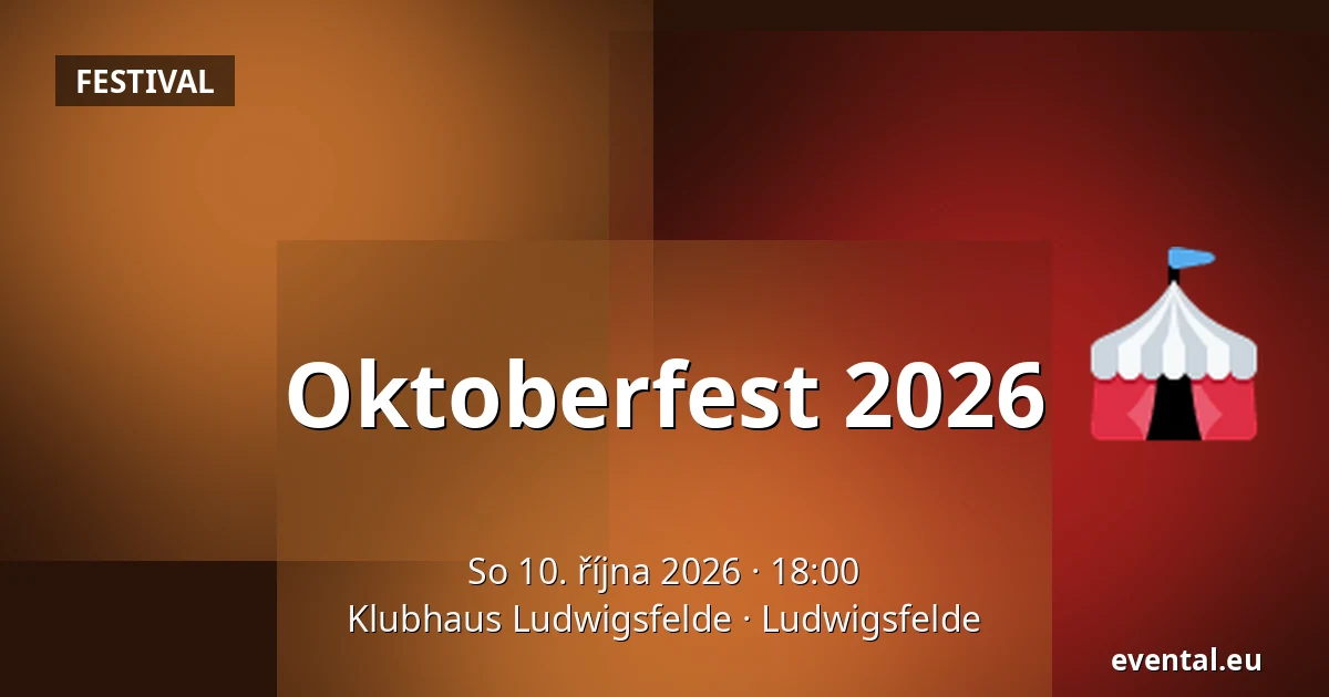 Oktoberfest 2026 — Klubhaus Ludwigsfelde, Ludwigsfelde