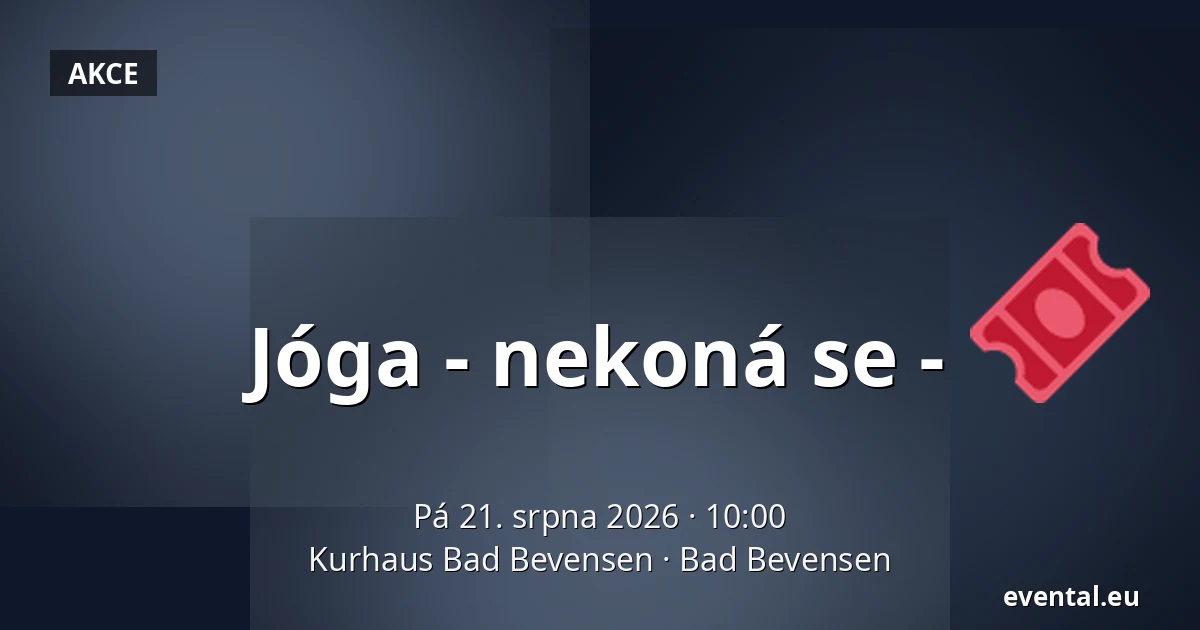 Jóga - nekoná se - — Kurhaus Bad Bevensen, Bad Bevensen