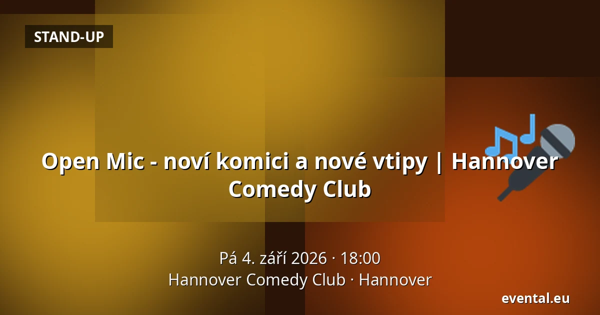 Open Mic - noví komici a nové vtipy | Hannover Comedy Club — Hannover Comedy Club, Hannover