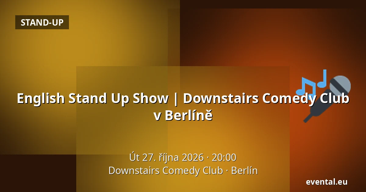 English Stand Up Show | Downstairs Comedy Club v Berlíně — Downstairs Comedy Club, Berlín