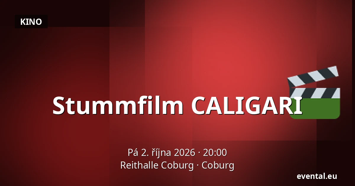 Stummfilm CALIGARI — Reithalle Coburg, Coburg