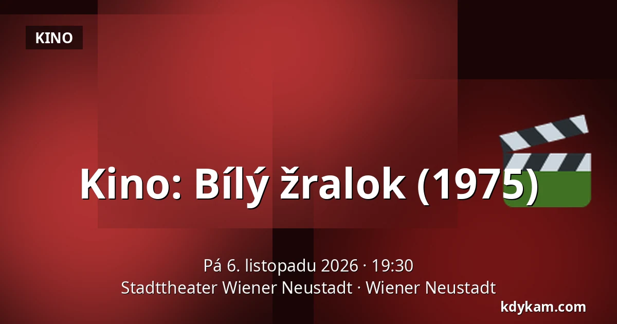 Kino: Bílý žralok (1975) — Stadttheater Wiener Neustadt, Wiener Neustadt