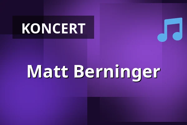 Matt Berninger — Gdynia-Kosakowo Airport, Gdańsk