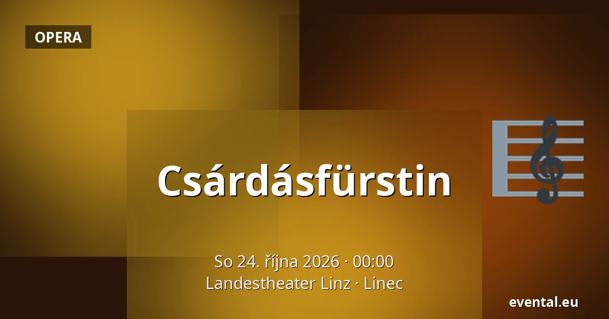 Kníženka čárdášů — Landestheater Linz, Linec