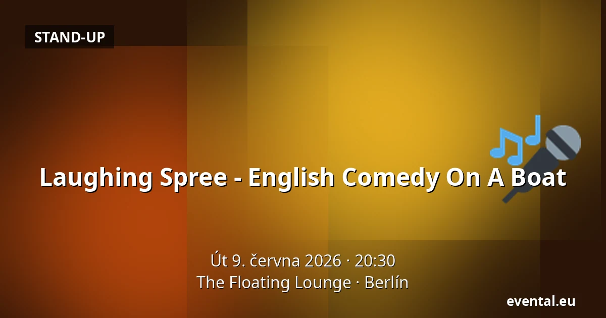 Laughing Spree - English Comedy On A Boat — The Floating Lounge, Berlín