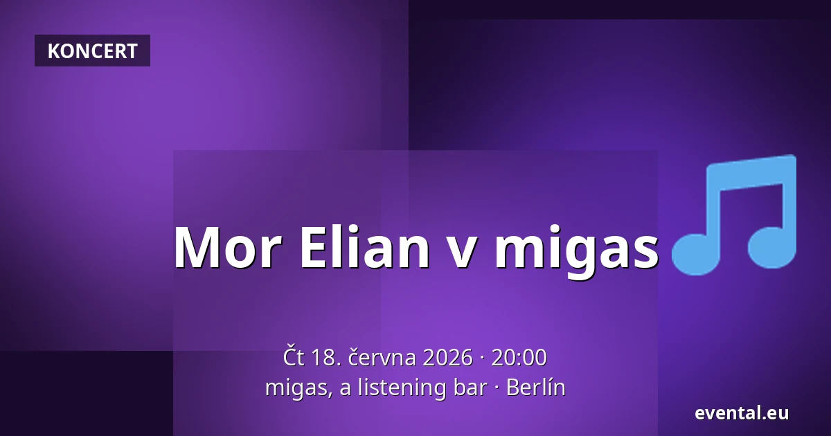 Mor Elian v migas — migas, a listening bar, Berlín
