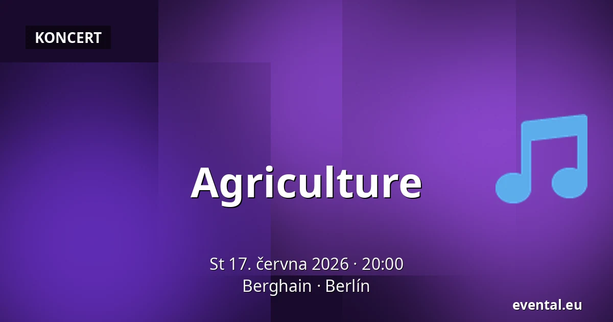 Agriculture — Berghain, Berlín